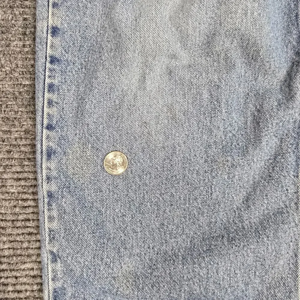 Vintage Y2K Levis 901 Jeans Mens 40x32 Relaxed Straight Leg Light Wash